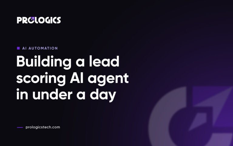 A workflow diagram with leads flowing into an AI agent and out to a CRM